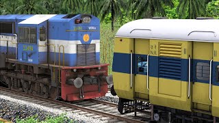 WDM3D RESCUE MEMU EXPRESS TRAIN | BUMPY RAILROAD | RAILWORKS 3 | TRAIN SIMULATOR