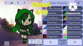 I rating gacha colors presets (2/9) |Gacha life