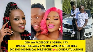 DEM WA FACEBOOK & OBINNA  CRY UNCONTROLLABLY LIVE ON CAMERA AFTER THEY DID THIS HISTORICAL MILESTONE