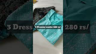 meesho 3 dresses under 280rs #madhutrendz #meesho #meeshohaul #shopping #kurti #womenwear #review