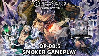 [OP-08.5] ST-19 Navy Support, Deck's Fun! Smoker Deck & Gameplay | One Piece Card Game