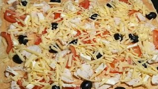 How to Make Pizza with Chicken | Chicken Pizza Recipe |Homemade Chicken Pizza