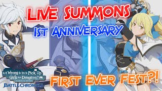 DanMachi: Battle Chronicle - 1st Anniversary Festival Banner (Part 1): Live Summons!