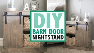 DIY Barn Door Nightstand | Shanty2Chic