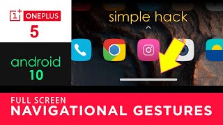 Enable Full Screen Navigation Bar in OnePlus 5 | Simple trick | No Root | No App Install