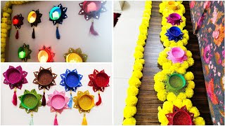 Diwali wall decor idea/Wall diya hanging/ Diwali decor/ Hanging candle light holder/diy Diwali craft