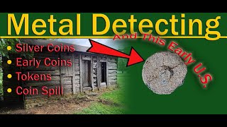 #296 Metal Detecting, Old Coins, Silver, Tokens, Coin Spill, AND EARLY U.S. MILITARY!!