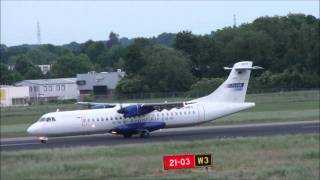 Landing Avanti Air ATR 72 at Maastricht-Aachen Airport