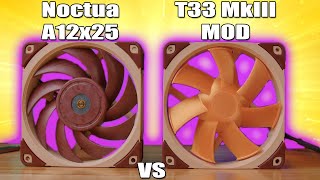 They said it COULDN'T be done | Fan Showdown Special T33 MkIII vs Noctua A12x25