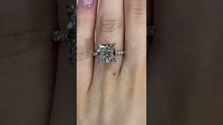 4.5ct Princess Shape Diamond Engagement Ring - "Madison"