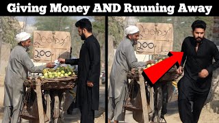 GIVING MONEY To Strangers AND Running Away