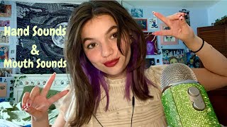 ASMR | Fast and Aggressive Hand Sounds and Mouth Sounds | Soft Spoken Rambles | Shirt Scratching 😴