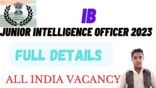 IB JIO recruitment 2023 | IB JIO Recruitment | IB JIO Recruitment 2023 form fill up | IB JIO 2023