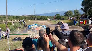 WRC Rally Sardegna 2023, SS9, Su Filigosu at the watersplash with Tanak mistake