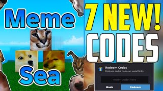 *NEW UPDATE4* ALL WORKING CODES FOR MEME SEA IN AUGUST 2024! ROBLOX MEME SEA CODES 2024