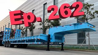 P262 Uint Nation Lowbed Semi Trailer Star Trailer Made For Somalia Market To Djibouti Port