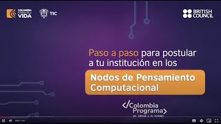 Paso a paso para postular a tu institución en los Nodos de Pensamiento Computacional