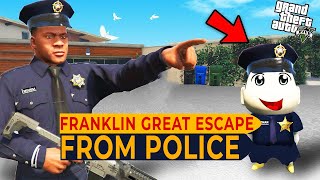 GTA 5| Franklin Great Escape From Police Team GTA 5 Gameplay | GTA V