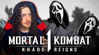 Moral Kombat 1 - Ghostface Gameplay Trailer REACTION! (Khaos Reigns DLC)