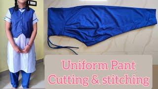 School Uniform pant cutting and stitching @KisheelCreations