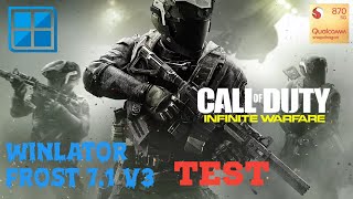 Winlator Froast 7.1 V3 / CALL of DUTY Infinite Warfare / Sd870 / windows Emulator