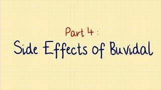 Side Effects of Buvidal - The Patient's Guide to Buvidal Part 4