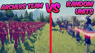 ARCHERS TEAM vs RANDOM ARMY | TABS - Totally Accurate Battle Simulator