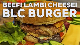 The legendary BLC Burger - Beef! Lamb! Cheese! - Rind, Lamm, Käse - Der beste XXL-Cheese-Burger!