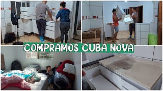 PRIMEIRA NOITE NA CASA NOVA| COMPRAMOS CUBA NOVA| TROUXEMOS TODOS OS MÓVEIS | Amanda Maria