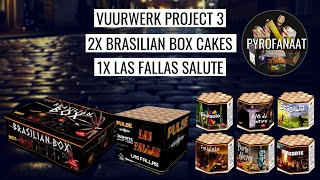 Vuurwerk Project #3 - Pangu Brasilian Box 2 cakes - China Red Las Fallas gecombineerd | W-SHAPE