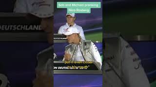 Vettel and Schumacher prank Rosberg #f1 #formula1 #redbullracing #formulaone #vettel #schumacher