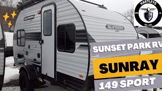 2023 @sunsetparkrv6370 Sunray 149 SPORT walkthrough with Dustin Hartleys RV