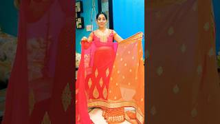 Half & Half Saree turned to LEHNGA | Half and Half Saree Look