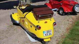 Messerschmitt KR 201 Kabinenroller Cabrio bubble car convertible Classic Gala Schwetzingen 2021