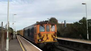 73961 + 73963 Work A Test Train Threw Angmering.