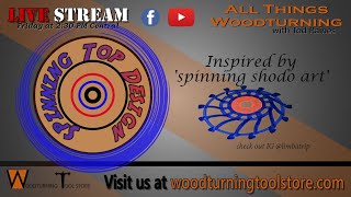 All Things Woodturning - Decorated Spinning Top