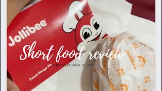 Yummy Peach Mango Pie @JollibeeUAE  |Cheese Burger Bit Salty|Disclaimer this video is not sponsored