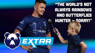 Kid interviews rugby players at Media Day 🎤 | Superheroes, butterflies, press ups & more!