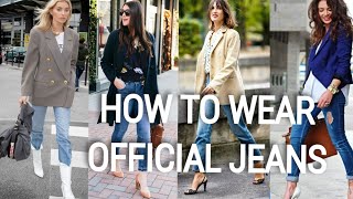 Best Official Jeans outfit for women|Jeans Official wear|Luxury Brand✨️..