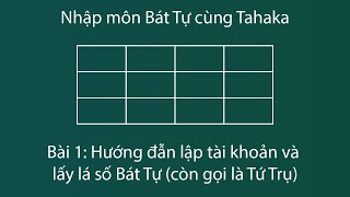 Bài 1: Hướng dẫn lấy lá số Bát Tự tứ trụ trên web