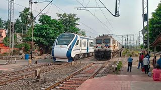 UNBEATABLE 260 KMPH Crossing of HIGH SPEED Trains at Balrambati | Indian Railways