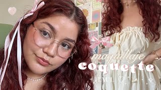 ‧₊˚ ౨ৎ maquillaje rosita *ojos grandes* + haul de ropa coquette (cider)