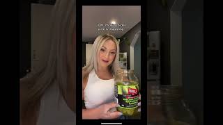 Pickle Juice #pickles #pickle #trending #picklejuice #tiktok #dillpickles