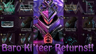 Warframe - Baro Ki'Teer Returns! [18th October 2024]