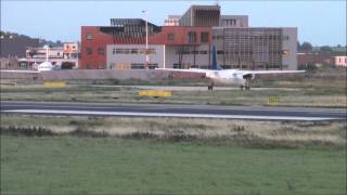 Landing Denim Air F50 at Maastricht-Aachen Airport