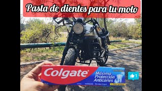 PASTA DE DIENTES  para tu MOTOCICLETA ! / 3 usos útiles / para que sirve?