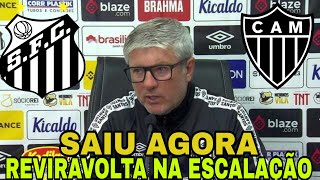 SAIU A ESCALAÇÃO DO PEIXÃO! ODAIR SURPREENDEU A TODOS! SANTOS X ATLÉTICO/MG! NOTÍCIAS DO SANTOS