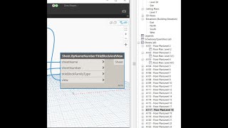 V08 RA Creating Multiple Sheets with Floor Plan views in Revit through Dynamo