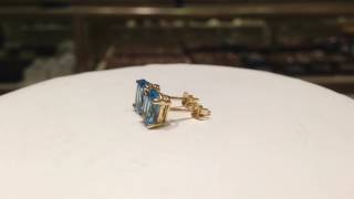 1.50 Carat Natural Blue Topaz in 14K Gold