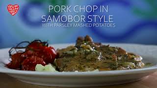 Pork chop in Samobor style - with parsley mashed potatoes